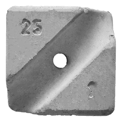 Concrete Cover Blocks 25mm with hole